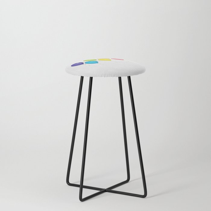 Colorful Balloons Counter Stool