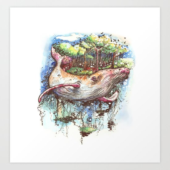 Whale Song Art Print