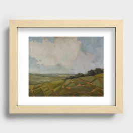 Champagne Fields Recessed Framed Print