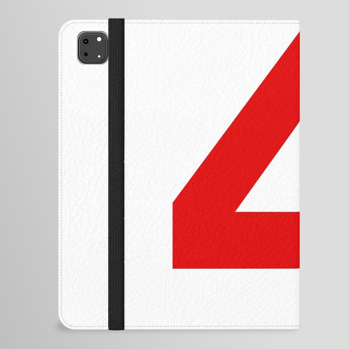 Number 4 (Red & White) iPad Folio Case