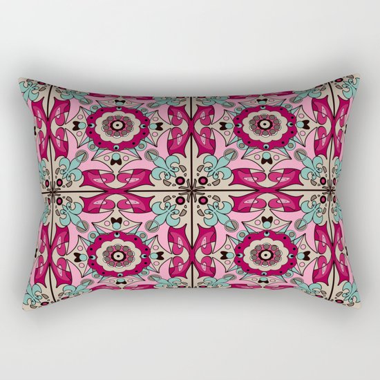 A colourful ornament . Rectangular Pillow