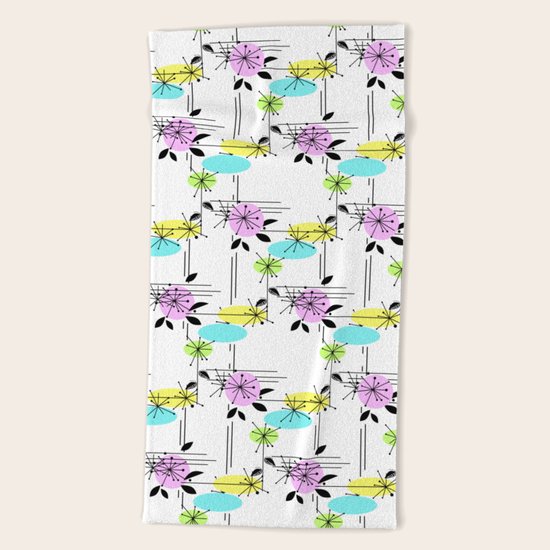 Retro . Beach Towel