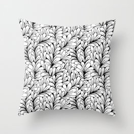 Leaf fan Throw Pillow