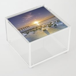 New Zealand Photography - Murrays Bay Beach In The Sunset Acrylic Box