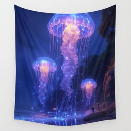 Jellyfish Encounter Wall Tapestry