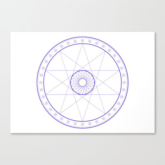 Anime Magic Circle 10 Canvas Print