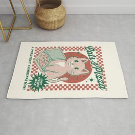 Cats and Pizza Rug