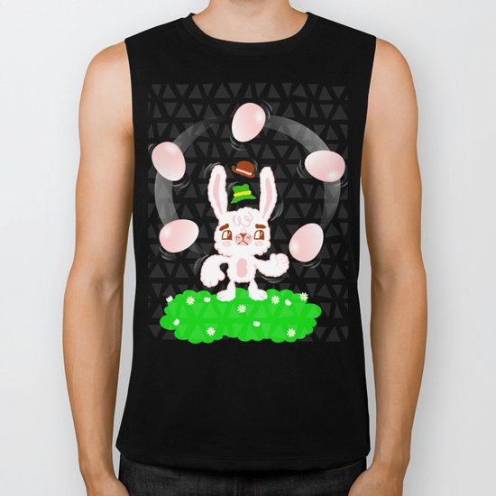 Juggling Rabbit Biker Tank