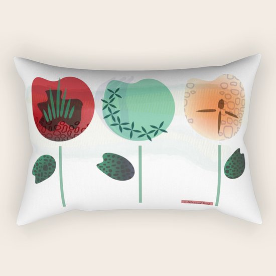 Spring Flowers Rectangular Pillow