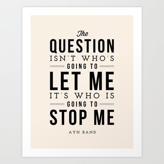 QUESTION Art Print