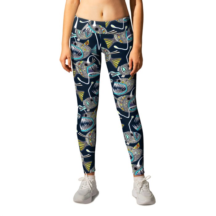 deep sea anglerfish Leggings