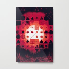 916 // Obstructed Star // Modern Abstract Geometric Metal Print