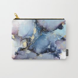 Cotton Candy Skies - alcohol ink abstract sunset sky Carry-All Pouch