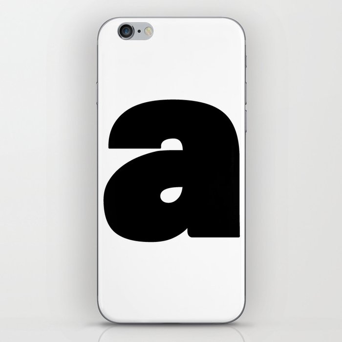 a (Black & White Letter) iPhone Skin
