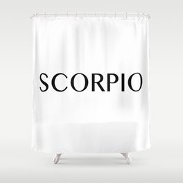 Scorpio {Astrology Zodiac Sign} Shower Curtain