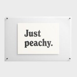 Just peachy. Floating Acrylic Print