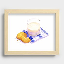 Milk & Cookies Recessed Framed Print