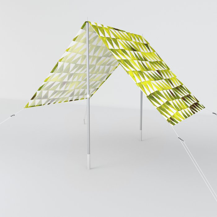Triangle Grid yellow and black Sun Shade