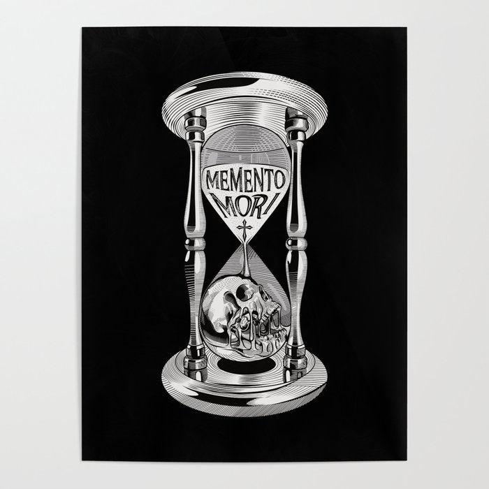 Memento Mori Hourglass Poster
