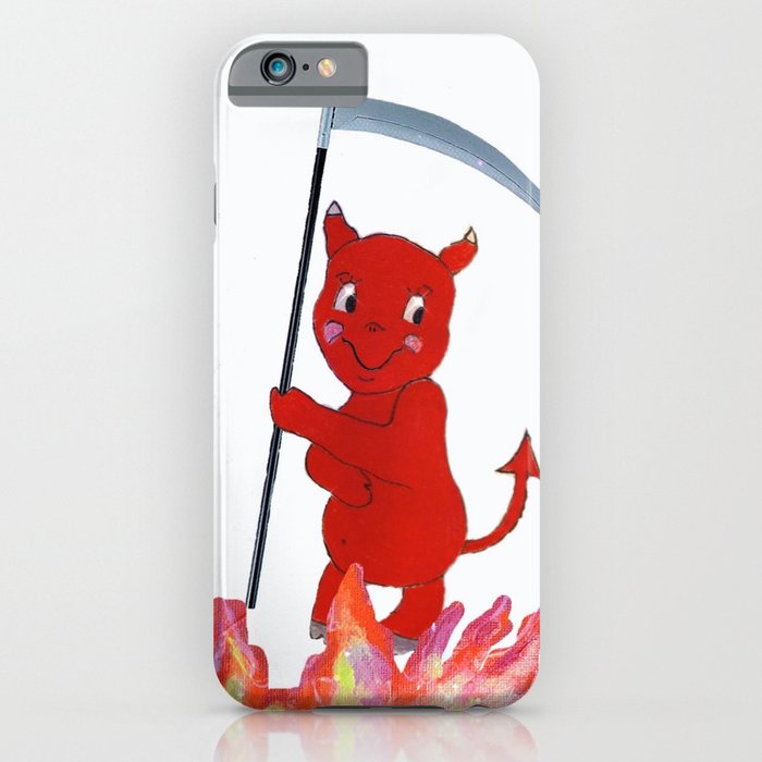 Baby Devil in the Flames iPhone Case