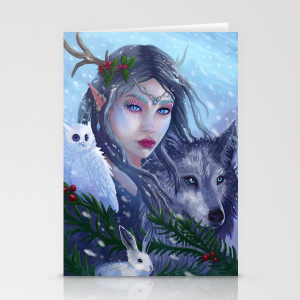 Winter Goddess Stationery Cards