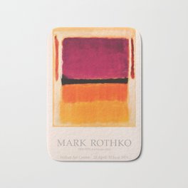 Mark Rothko Exhibition poster 1979 Bath Mat | Graphicdesign, Elegant, Museum, Muralart, Abstract, Artprint, Arttrend, Artposter, Melancholic, Homedecor 