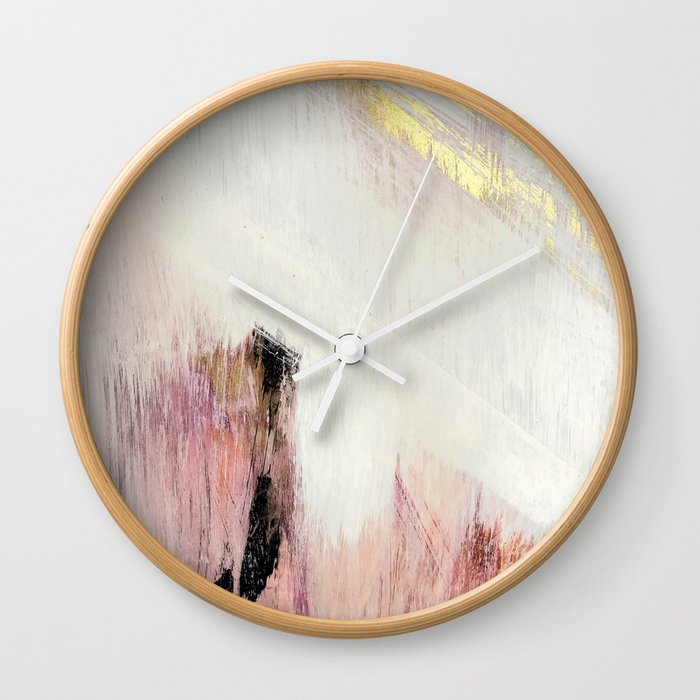 Sunrise 2 A Bright Colorful Abstract Piece In Pink Gold