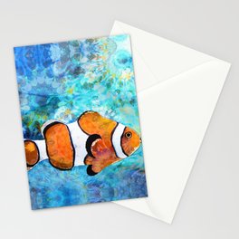 Sea Clown - Colorful Tropical Fishy Fish Art Stationery Card