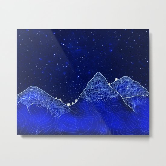 Somewhere up above the stars Metal Print