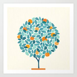 Tropical Mango Tree Art Print