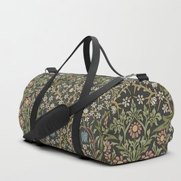William Morris Vintage Blackthorn Green Charcoal Duffle Bag