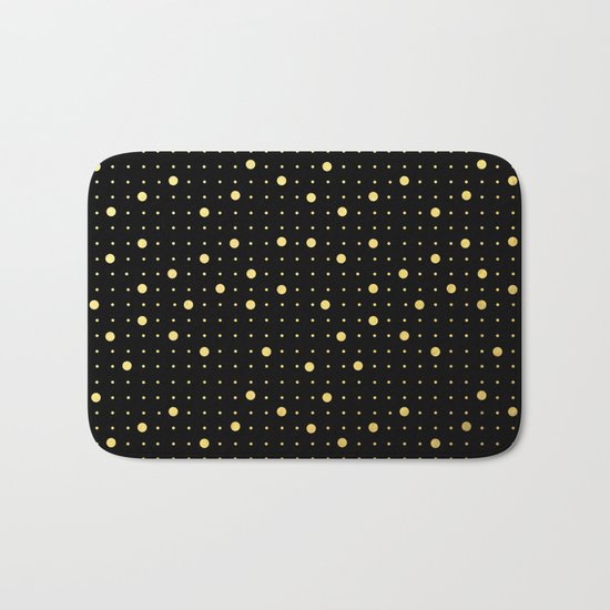 Pin Points Gold Bath Mat