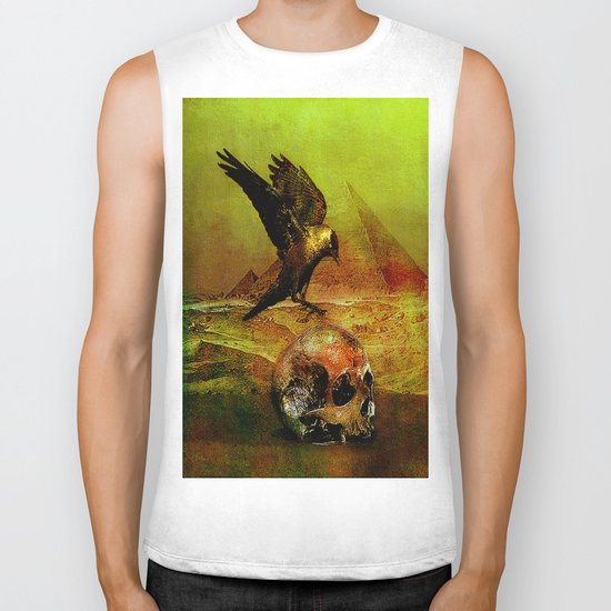 The crow of Egyptian plains Biker Tank