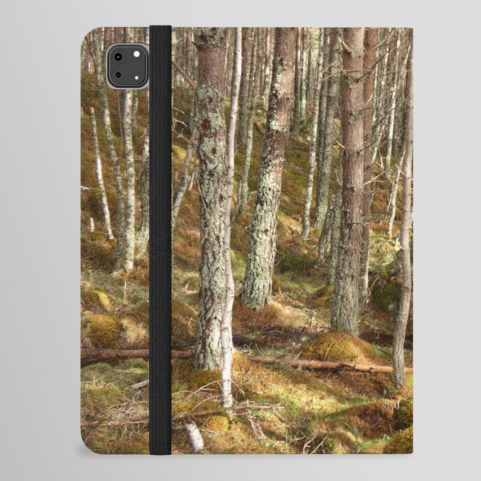 Birch and Pine Trees Gathering Place in the Scottish Highlands  iPad Folio Case