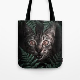 Hiding Kitty Cute Cat Bengal Tote Bag