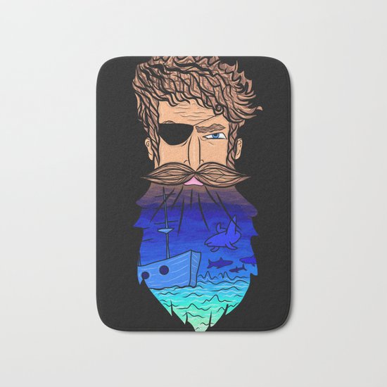 If This Beard Could Talk, Hair Series Bath Mat