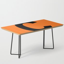 Letter C (Black & Orange) Coffee Table