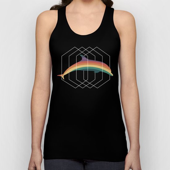 Calico Dolphin Unisex Tank Top