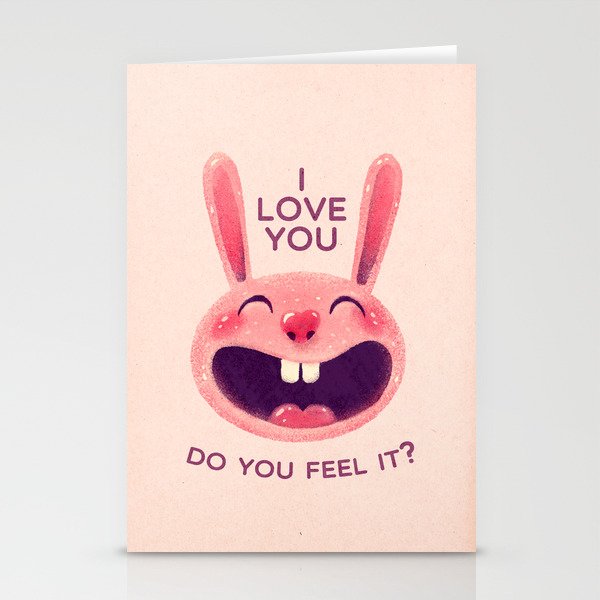 Bunny with love Stationery Cards