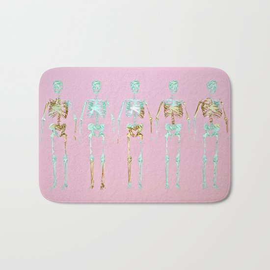 Spooky Skeletons Bath Mat