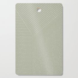 Lines (Linen Sage) Cutting Board