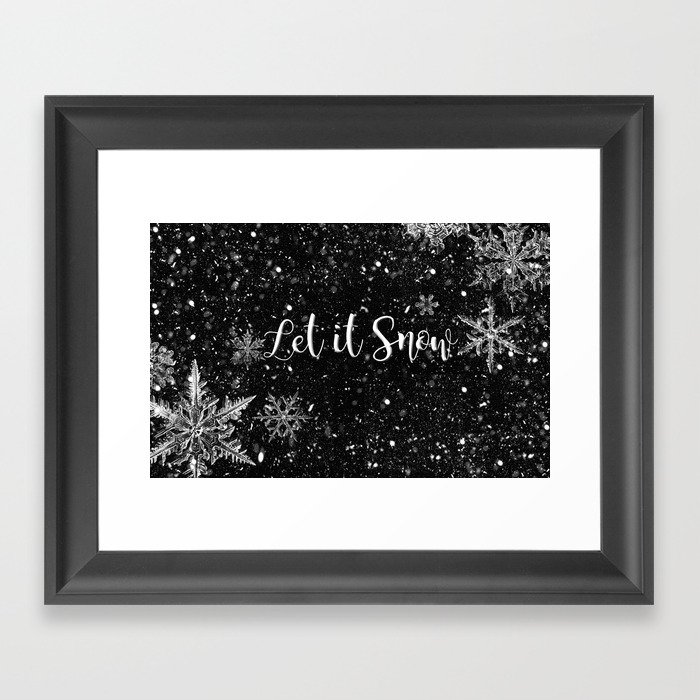 Let it snow Framed Art Print