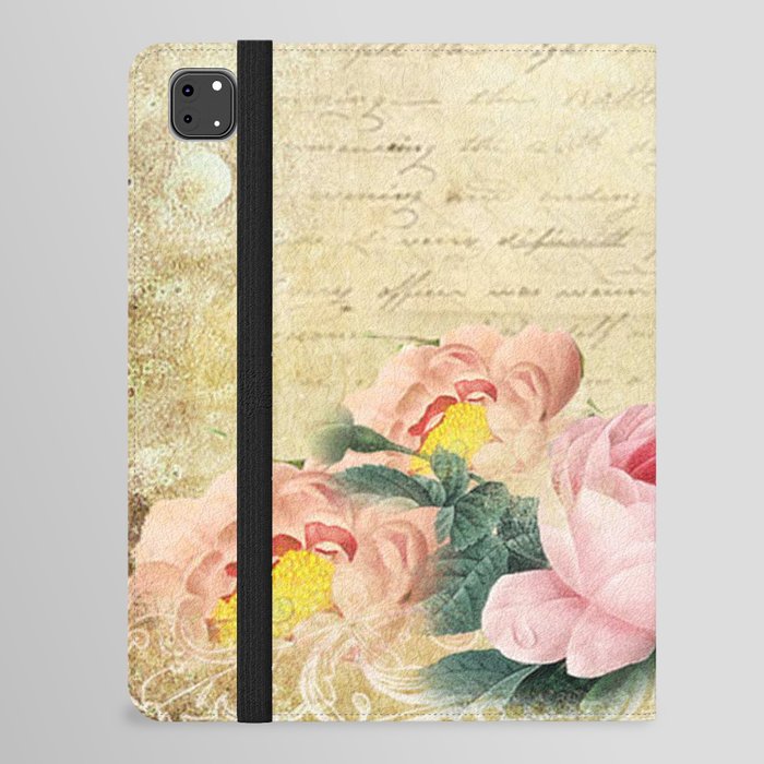 Old Vintage Love Letter Roses #7 iPad Folio Case