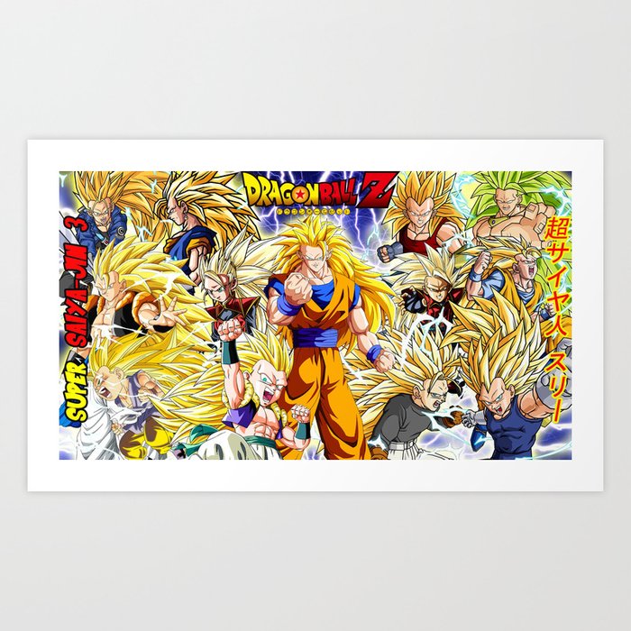 Dragon Ball Art Print By Creativepattern Society6