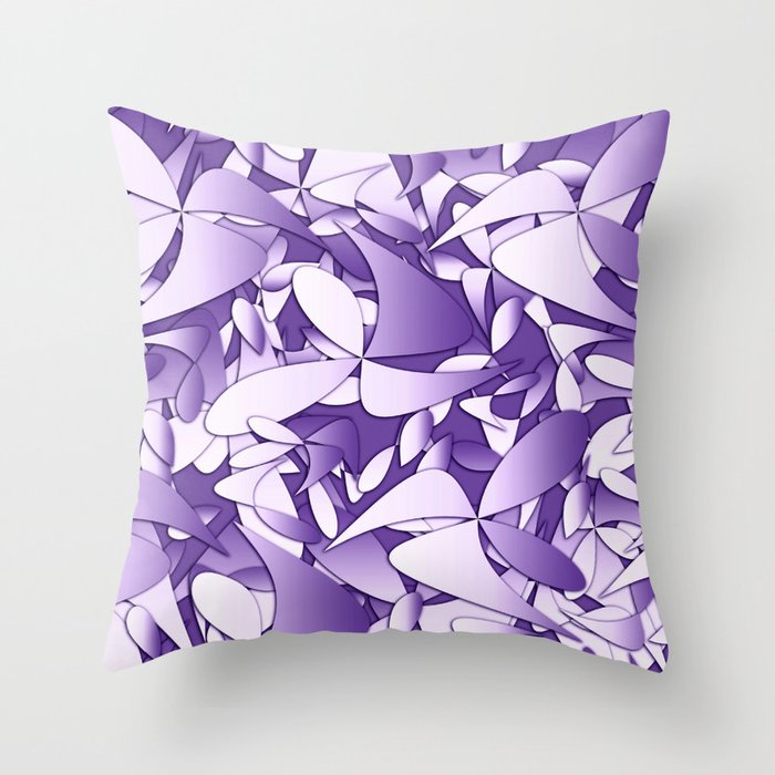 Pattern violet 211 Throw Pillow