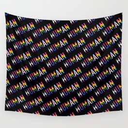 HUMAN, various queer flags 1_pattern Wall Tapestry