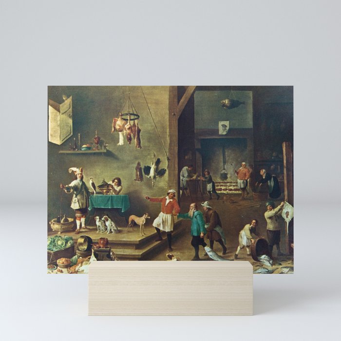 The Kitchen by David Teniers the Younger Mini Art Print