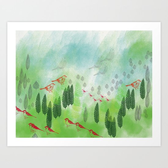She Always Let Her Mind Wander Art Print