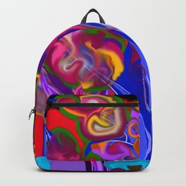 Tree Of Life Backpack | Neon, Colorful, Mushrooms, Butterflies, Graphicdesign, Bestseller, Pattern, Mushroom, Variousorchids, Butterfly 