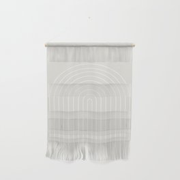 Minimal Arch II Natural Off White Modern Geometric Lines Wall Hanging